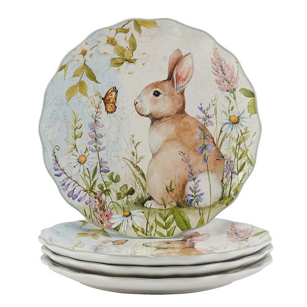 Certified International 4-pc. Easter Meadow Dinner Plate Set Certified International