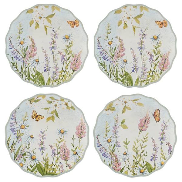 Certified International 4-pc. Easter Meadow Canape Plate Set Certified International