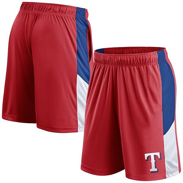 Men's Fanatics Red Texas Rangers Primary Logo Shorts Fanatics