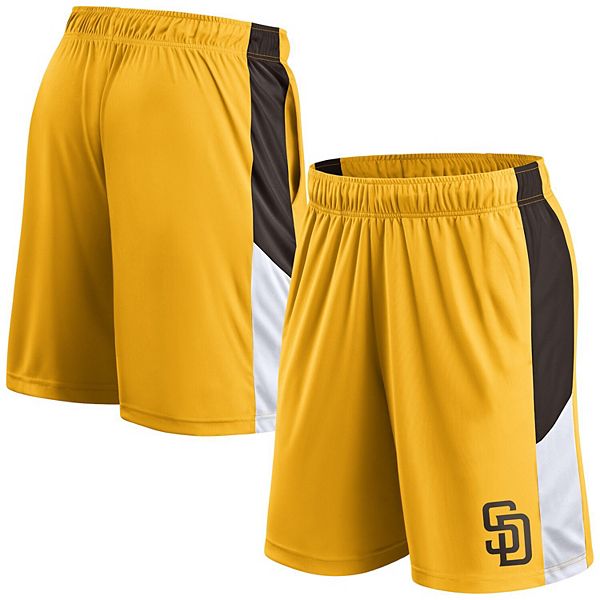 Men's Fanatics Gold San Diego Padres Primary Logo Shorts Fanatics