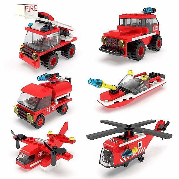 Fire Rescue Cars Building Blocks Popfun