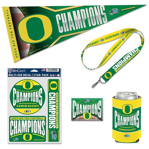 WinCraft Oregon Ducks 2024 Big Ten Football Conference Champions Fan Pack Wincraft