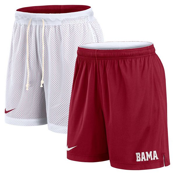 Men's Nike White/Crimson Alabama Crimson Tide Primetime Reversible Performance Shorts Nike