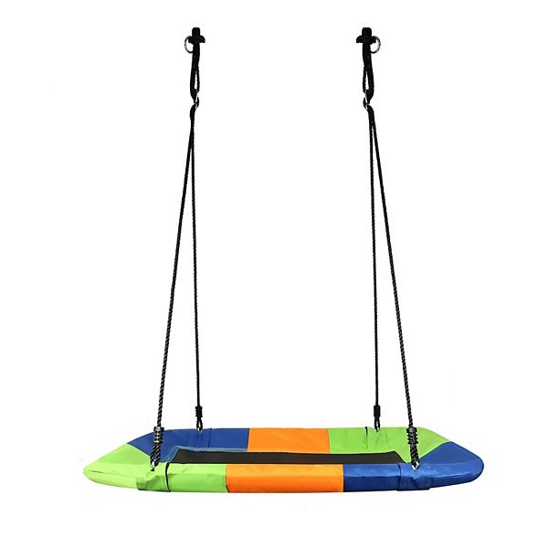 47 x 31.5 Inch Platform Tree Swing Outdoor Saucer Swing Sets For Kids AGPtEK