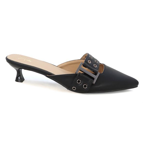 Yoki Kitya-08 Women's Open Back Pointed Pumps Yoki