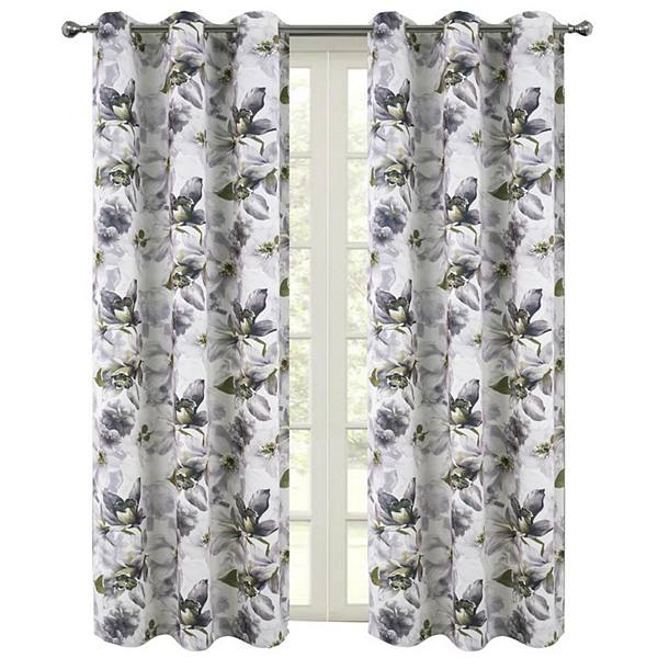 Eden Printed Blackout Grommet Window Curtain Panel RT Design