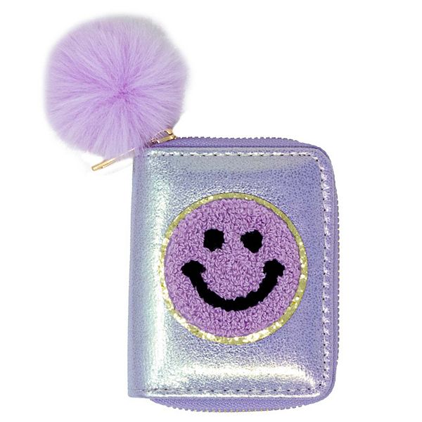 Kid's Shiny Happy Face Smile Wallet Zomi Gems + Tiny Treats