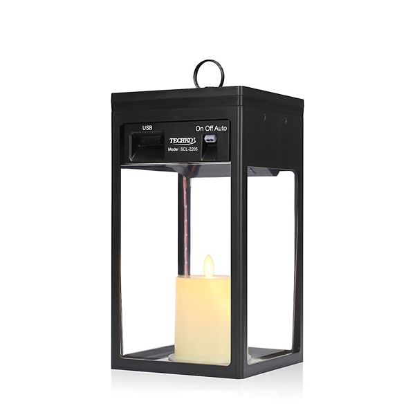 Techko Solar Large Modern Candle Lantern Techko