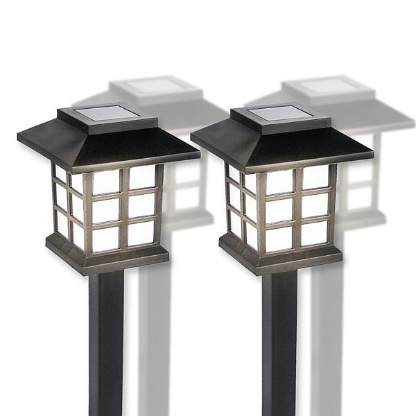 Techko Solar 4-Pack Classic Pathway Lights Lantern Style Techko