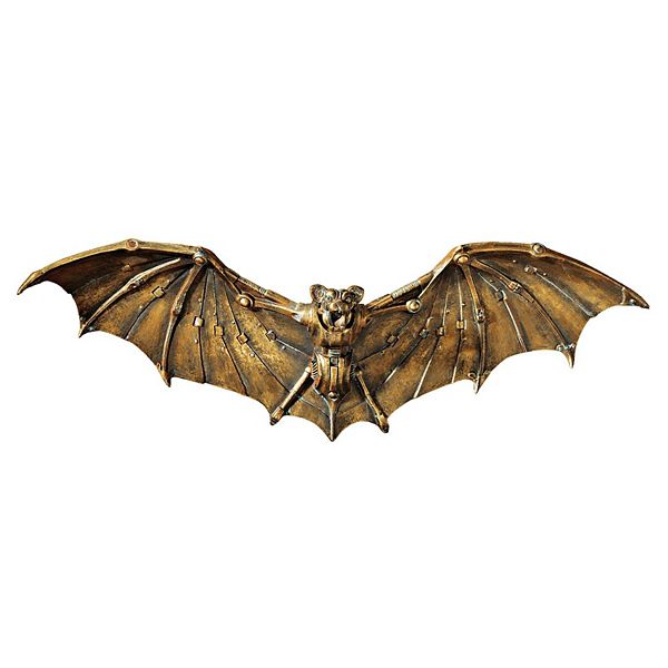 Cyber Bat Steampunk Wall Sculpture Design Toscano