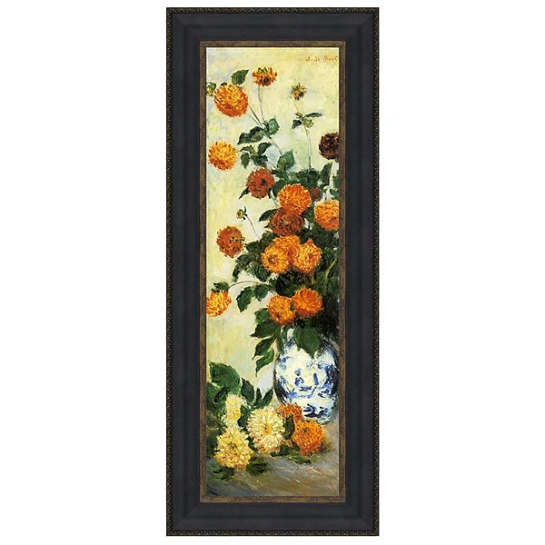 Dahlias, 1883: Canvas Replica Painting: Large Design Toscano