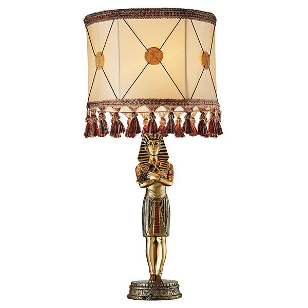 King Tutankhamen's Sculptural Table Lamp Design Toscano