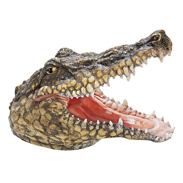 Chomper's Gonna Get You Crocodile Statue Design Toscano