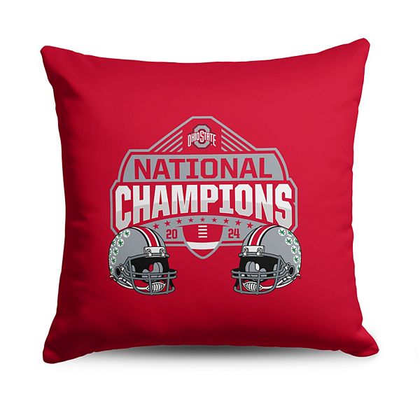 Подушка Ohio State Buckeyes NCAA Champions 2024, 45 см x 45 см, мягкая и удобная Unbranded