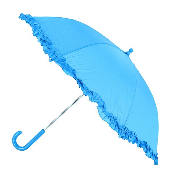 iRain Kid's Ruffled Umbrella with Hook Handle IRain