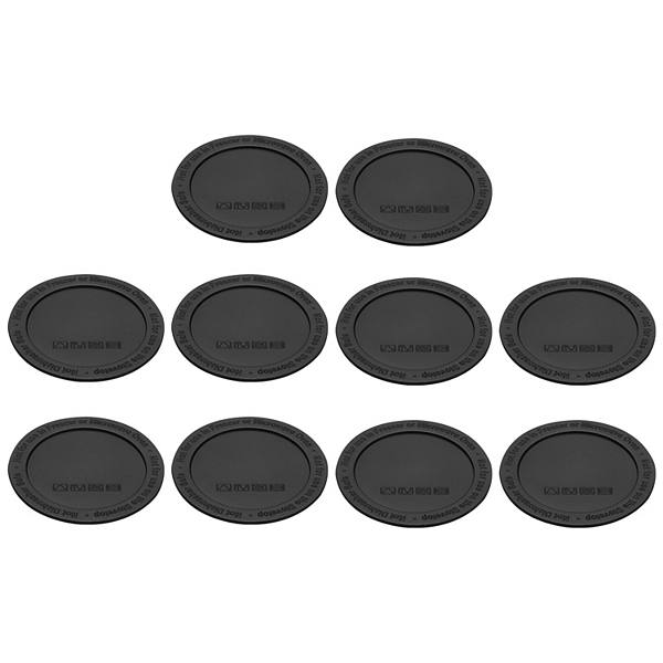 10 Pcs Rubber Bottoms for Sublimation Tumblers, Tumbler Silicone Bottom 2.36" Black Unique Bargains