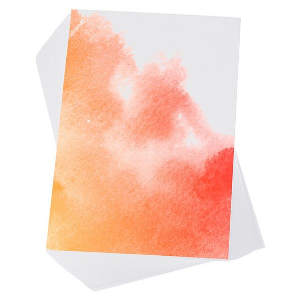 100 Pcs Pure Cotton Watercolor Paper 140lb/300 GSM Water Coloring Paint Paper 6"x9" Unique Bargains