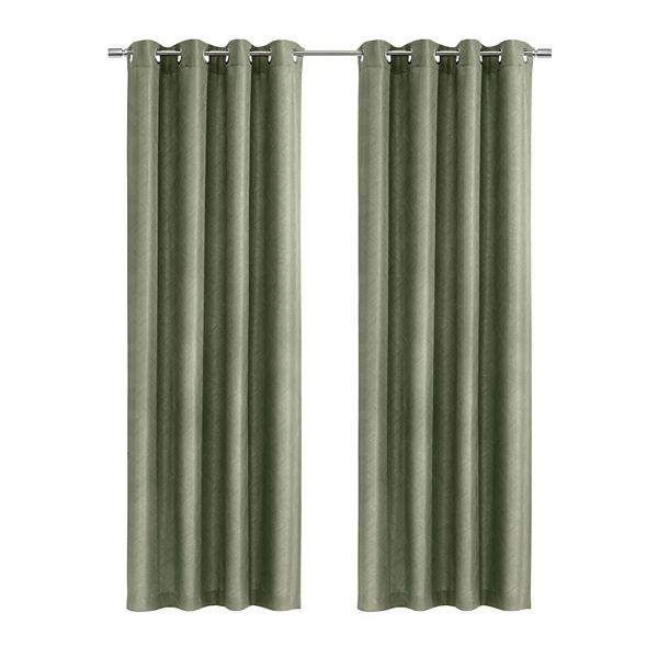 Abstract Light Filtering Energy Efficeint Grommet Curtain Panel for Windows Habitat