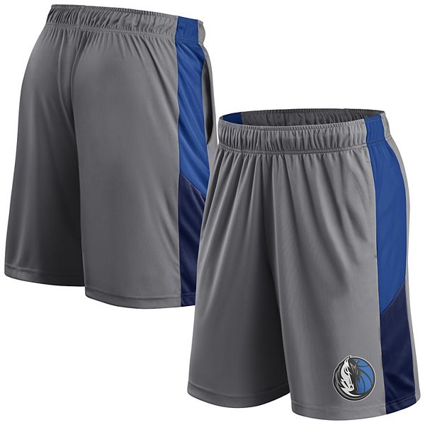 Men's Fanatics  Gray Dallas Mavericks Practice Performance Shorts Fanatics