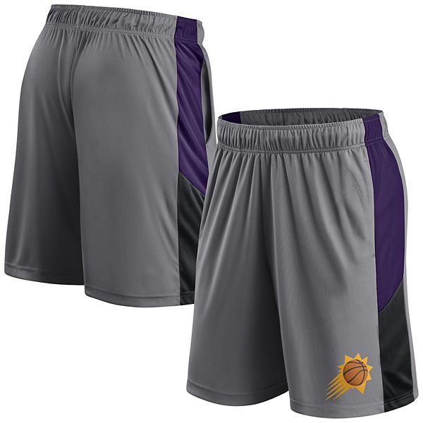 Men's Fanatics  Gray Phoenix Suns Practice Performance Shorts Fanatics