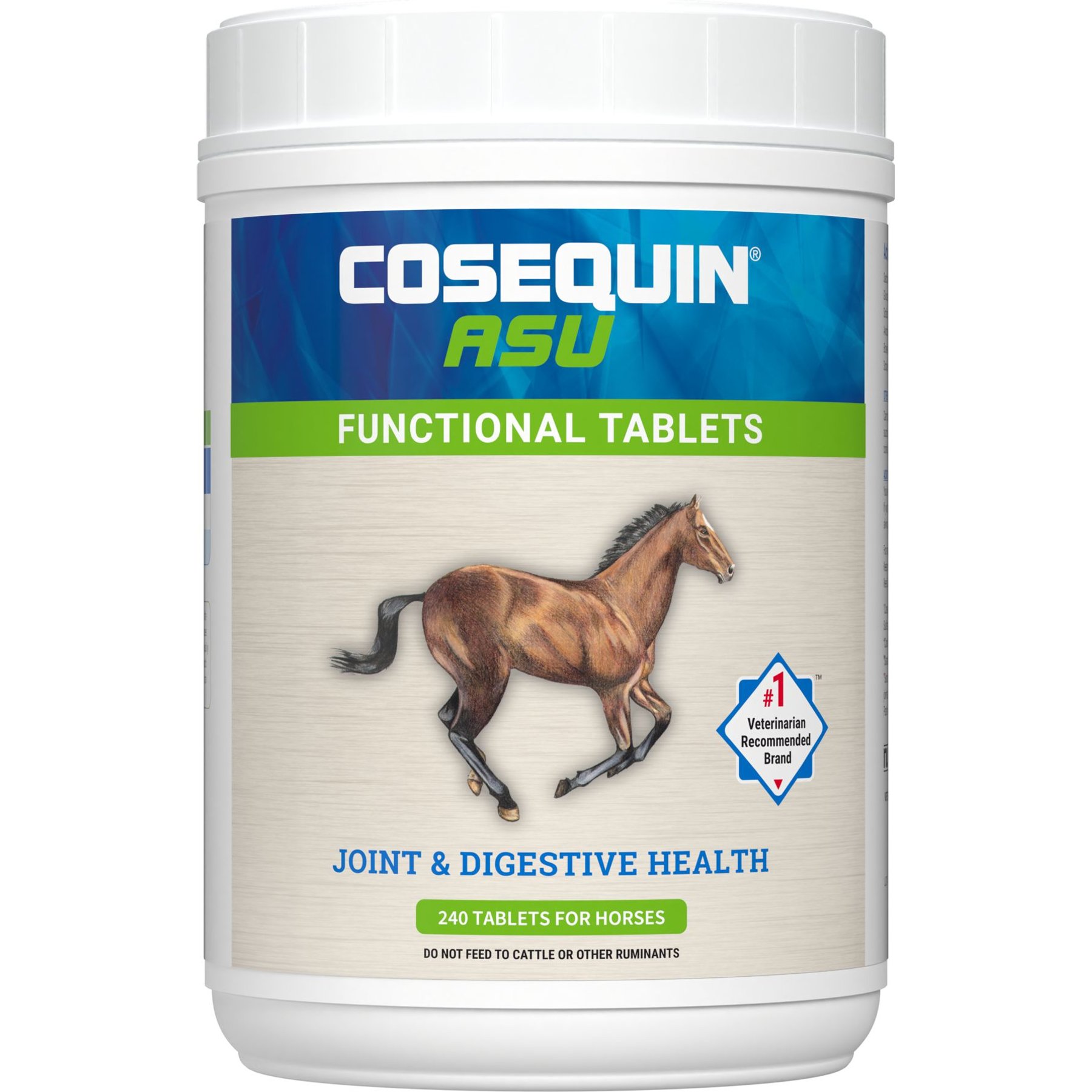 Nutramax Cosequin ASU Joint & Digestive Health Functional Tablet Horse Supplement, 240 count Nutramax