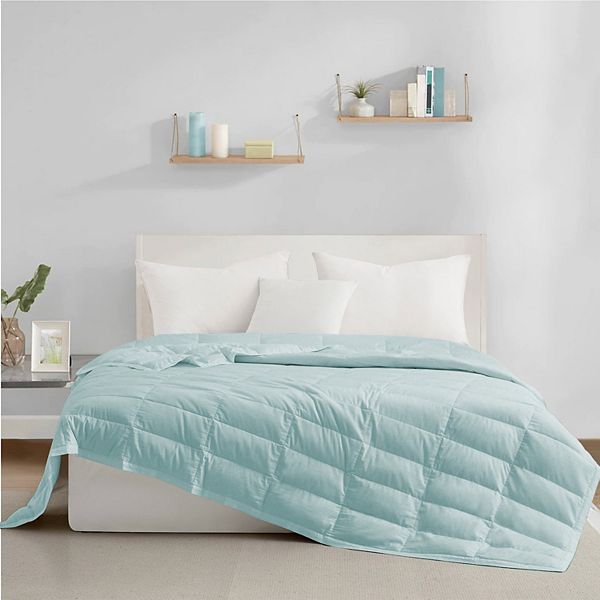 Unikome TENCEL Lyocell Luxury Quilted 75% White Down Lightweight Natural Cooling Blanket Unikome