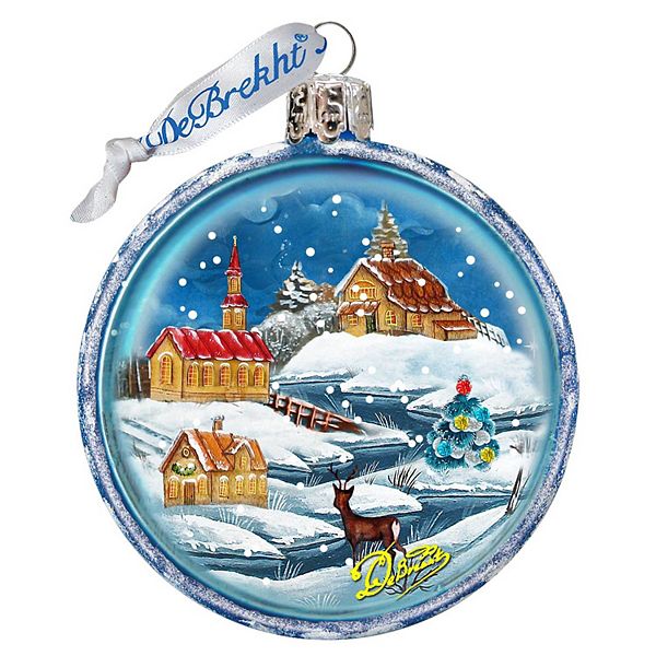 G.Debrekht Winter Village Glass Christmas Ornament by G. DeBrekht Decor Christmas Decor - 764-175 G.DeBrekht