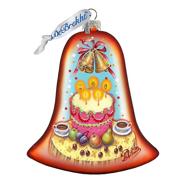 G.Debrekht Celebration Bell Glass Ornament by G. DeBrekht - 752-003 G.DeBrekht