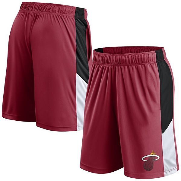 Men's Fanatics  Red Miami Heat Practice Performance Shorts Fanatics