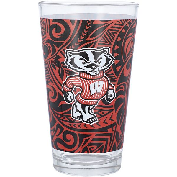 Wisconsin Badgers 16oz. Ohana Pint Glass Unbranded