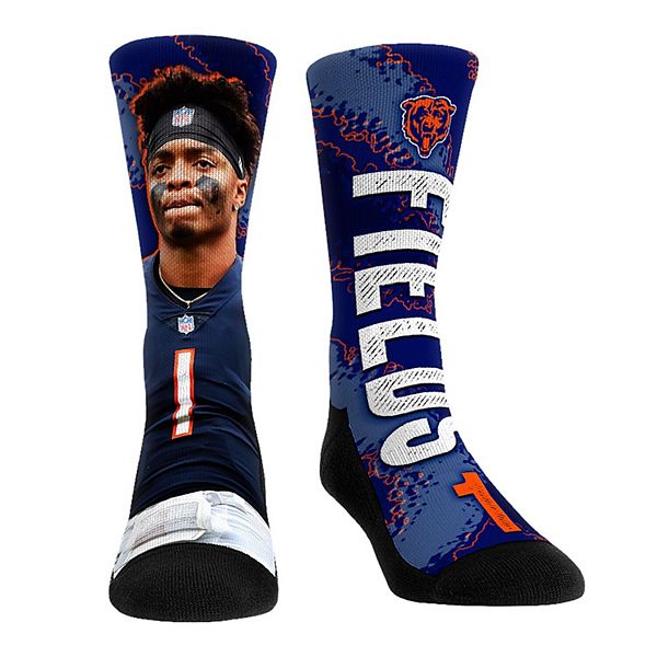 Unisex Rock Em Socks Justin Fields Chicago Bears Big Player Crew Socks Unbranded