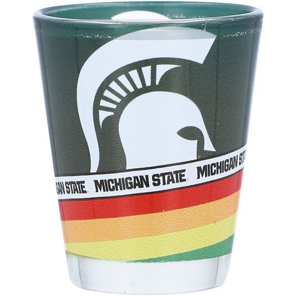 Стопка для ликера 60 мл с логотипом Michigan State Spartans и яркими цветами флага ЛГБТ-прайда Unbranded