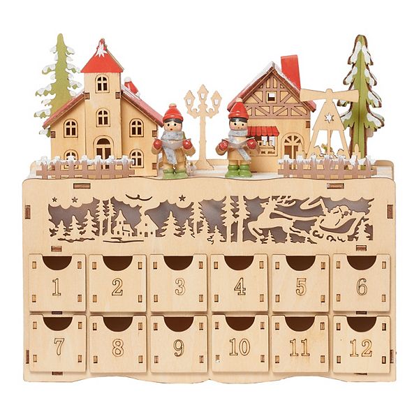 Roman Light Up Christmas Village Countdown Calendar Roman