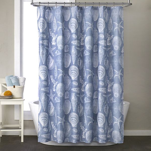 The Big One® Ticking Stripe Shell Shower Curtain The Big One