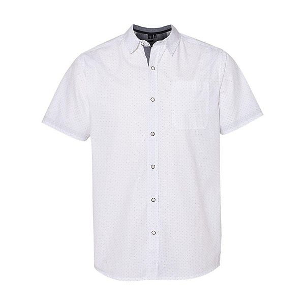 Peached Printed Poplin Short Sleeve Shirt Burnside