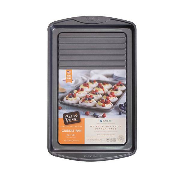 Baker's Secret Non-stick Grilled Pan 0.8"x10.8"x17.5" Classic Line Carbon Steel Baker's Secret