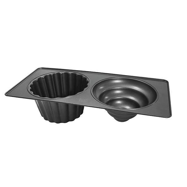 Baker's Secret Non-stick 2 Giant Cupcake Cups 17.2"x4.1"x8.2" Essentials Line Carbon Steel Baker's Secret