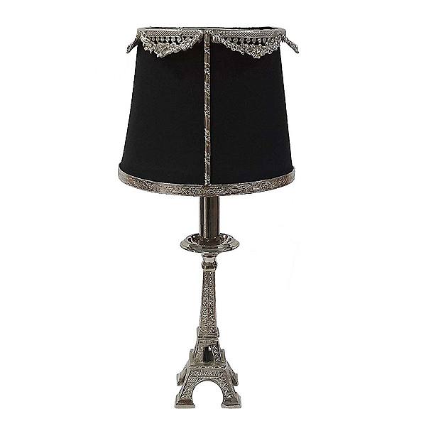 14" Black and Silver Contemporary Eiffel Tower Table Lamp A&B Home