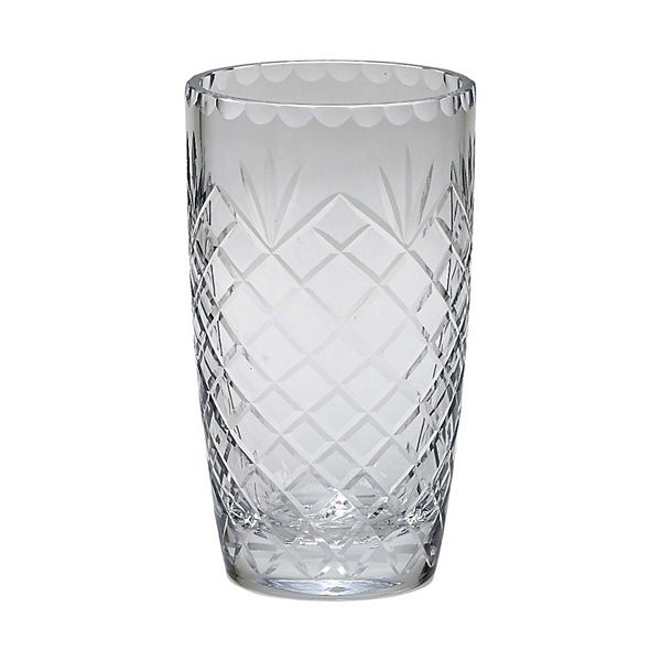 9.75" Clear Glass Vase Contemporary Home Living