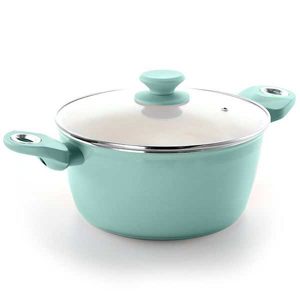 Gibson Home Plaza Cafe Aluminum 4.5 Qt Dutch Oven with Soft Touch Handles Gibson Home