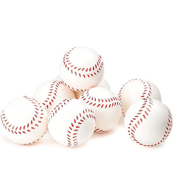 Baseball Sports Themed Foam Squeeze Balls for Stress Relief Neliblu