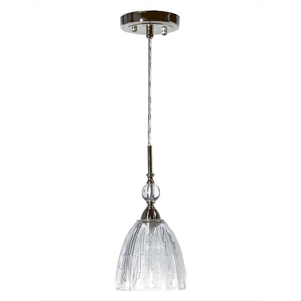 77" Clear and Black Crystal Mini Pendant Ceiling Light Fixture Art Glass Designs