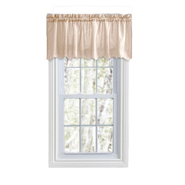 Portland Crushed All Season Taffeta Design Premium Quality Rod Pocket Valance Ellis Curtain