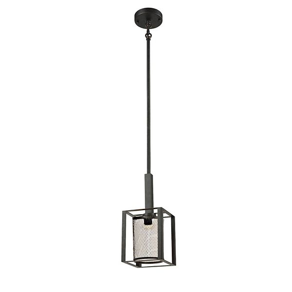 61.5" Black Dixon Mesh Mini Pendant Ceiling Light Fixture Art Glass Designs