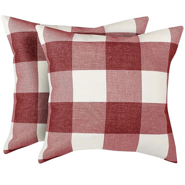 Zulay Kitchen Buffalo Plaid Throw Pillow Covers Zulay Home