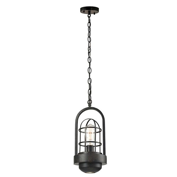 44" Black Hanging Pendant Ceiling Light Fixture Art Glass Designs