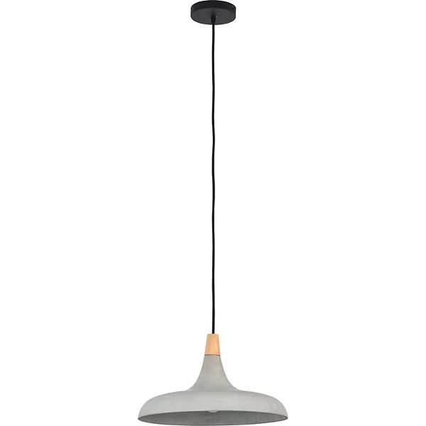 16" Gray and Black Contemporary Ceiling Light Fixture Signature Home Collection