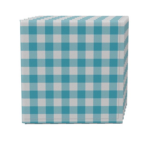 Napkin Set of 4, 100% Cotton, 20x20", Plaid 20 Fabric Textile Products