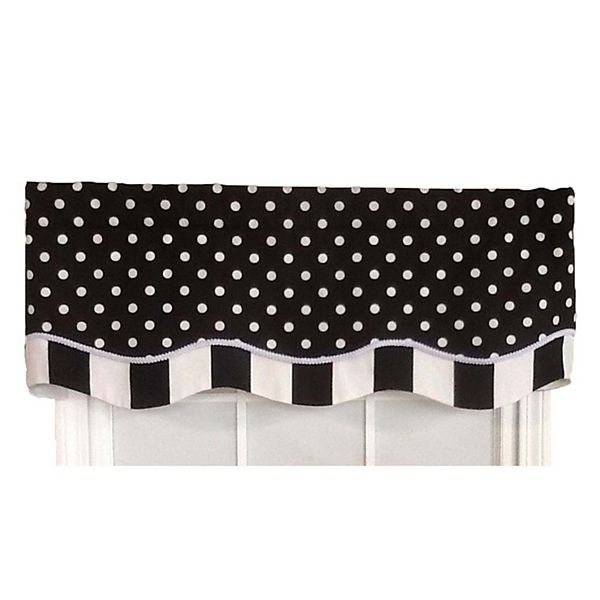 Glory Valance Dotty Style High Quality Modern Design 3" Rod Pocket RLF Home