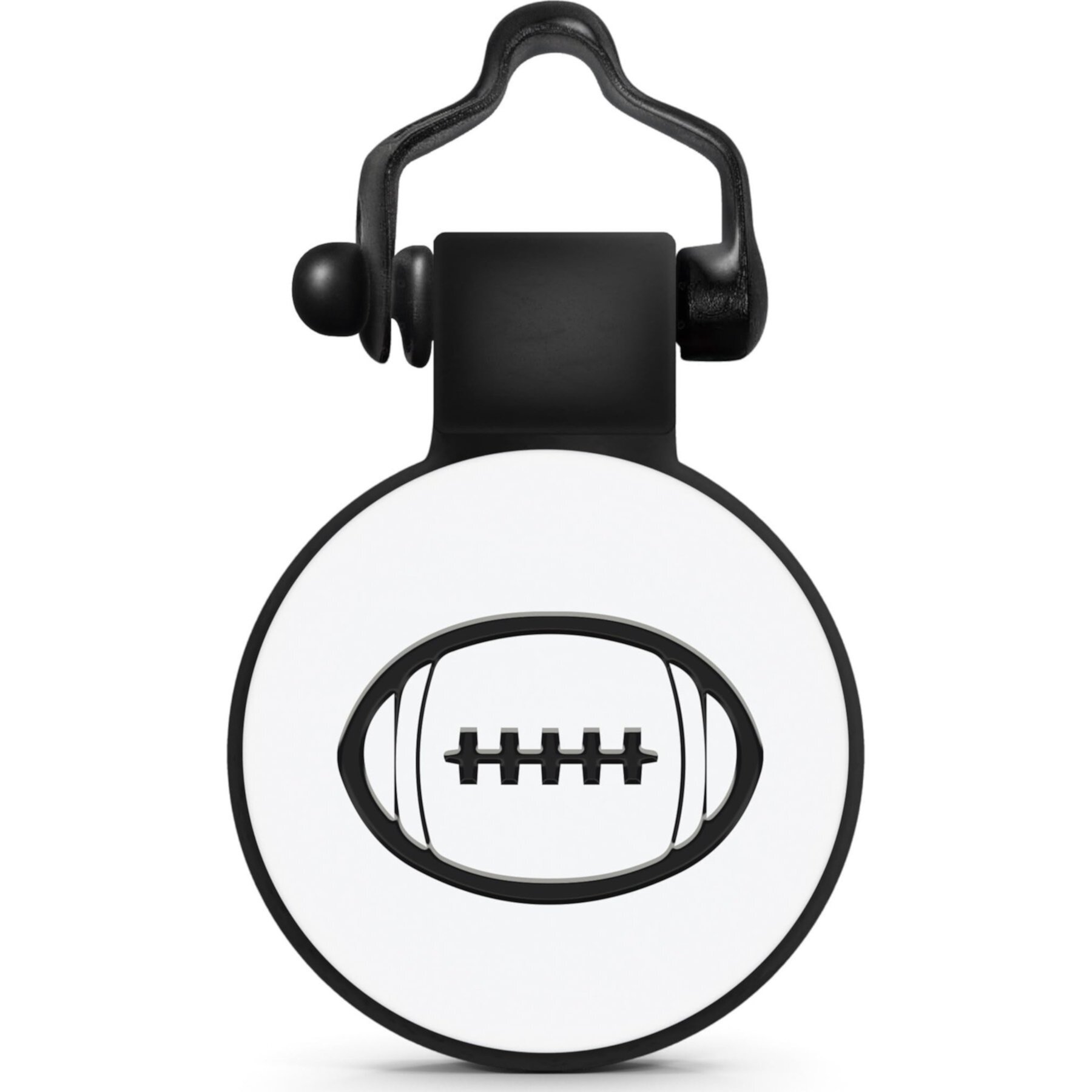 SiliDog The Silent Pet Tag Silicone Football Personalized Dog & Cat ID Tag SiliDog